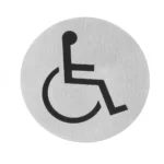 Tabliczka Informacyjna/ Na Drzwi/ Dla Niepełnosprawnych/ Ø75 Mm Hendi 663646-2714