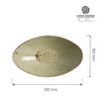 Miska łódka Olive/ Zielona/ 250x160 Mm Fine Dine 778012-9716