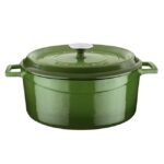Garnek Z Pokrywką/ żeliwny/ Emaliowany/ 6,7 L/ Zielony Fine Dine 832097-468